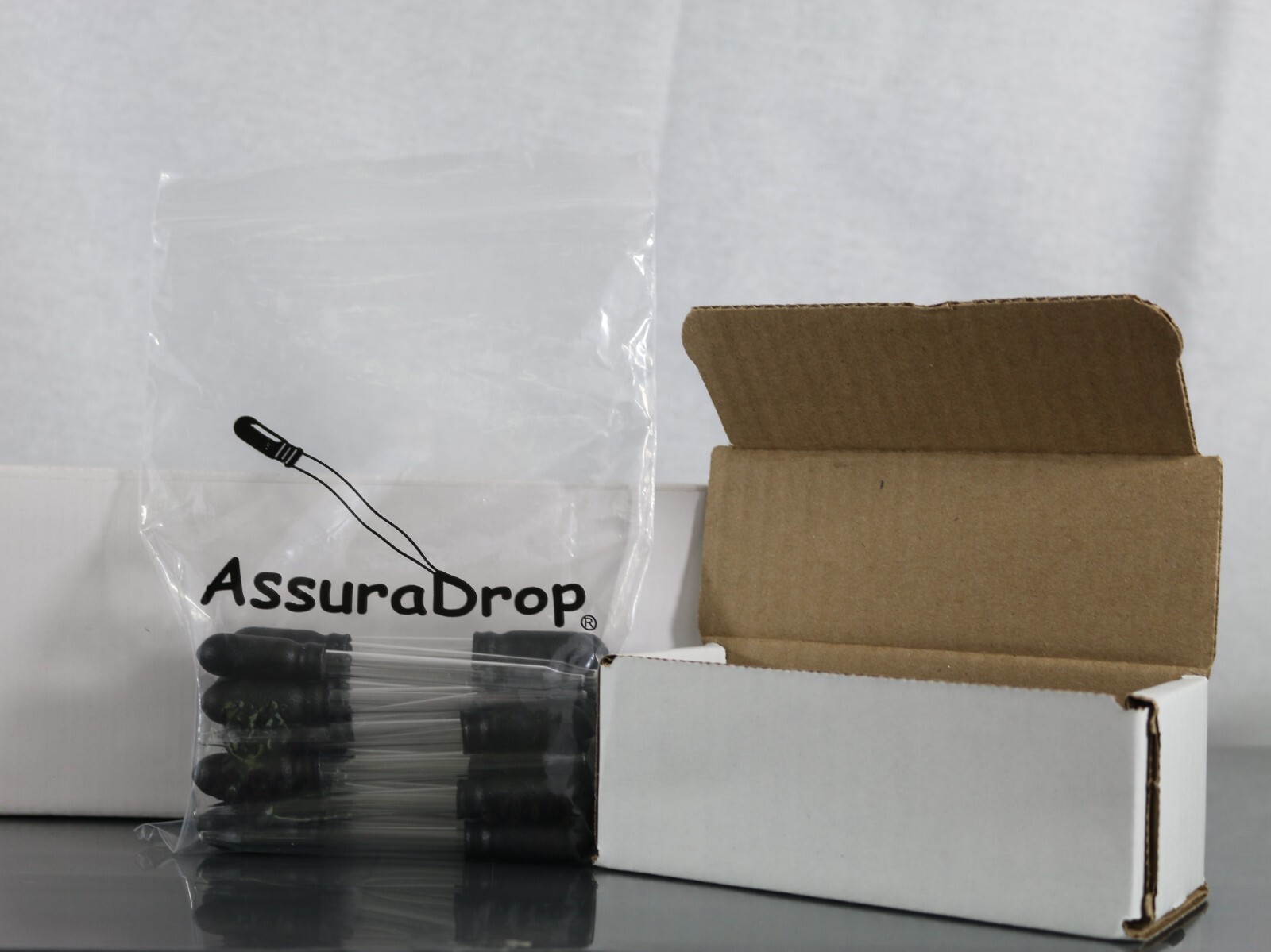 Eye Dropper- 1ml, 5-Pack, Glass, Straight-Tip, PVC Bulb, Pipette, Made in USA