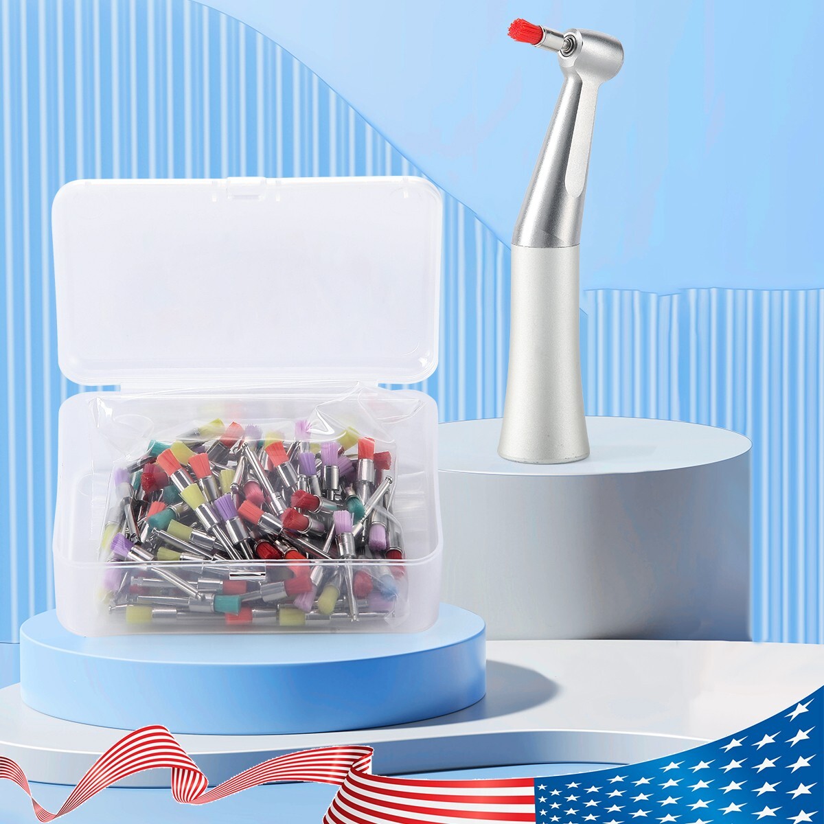 AZDENT Dental Composite Resin Polishing Rubber Polishers For Low Speed Handpiece