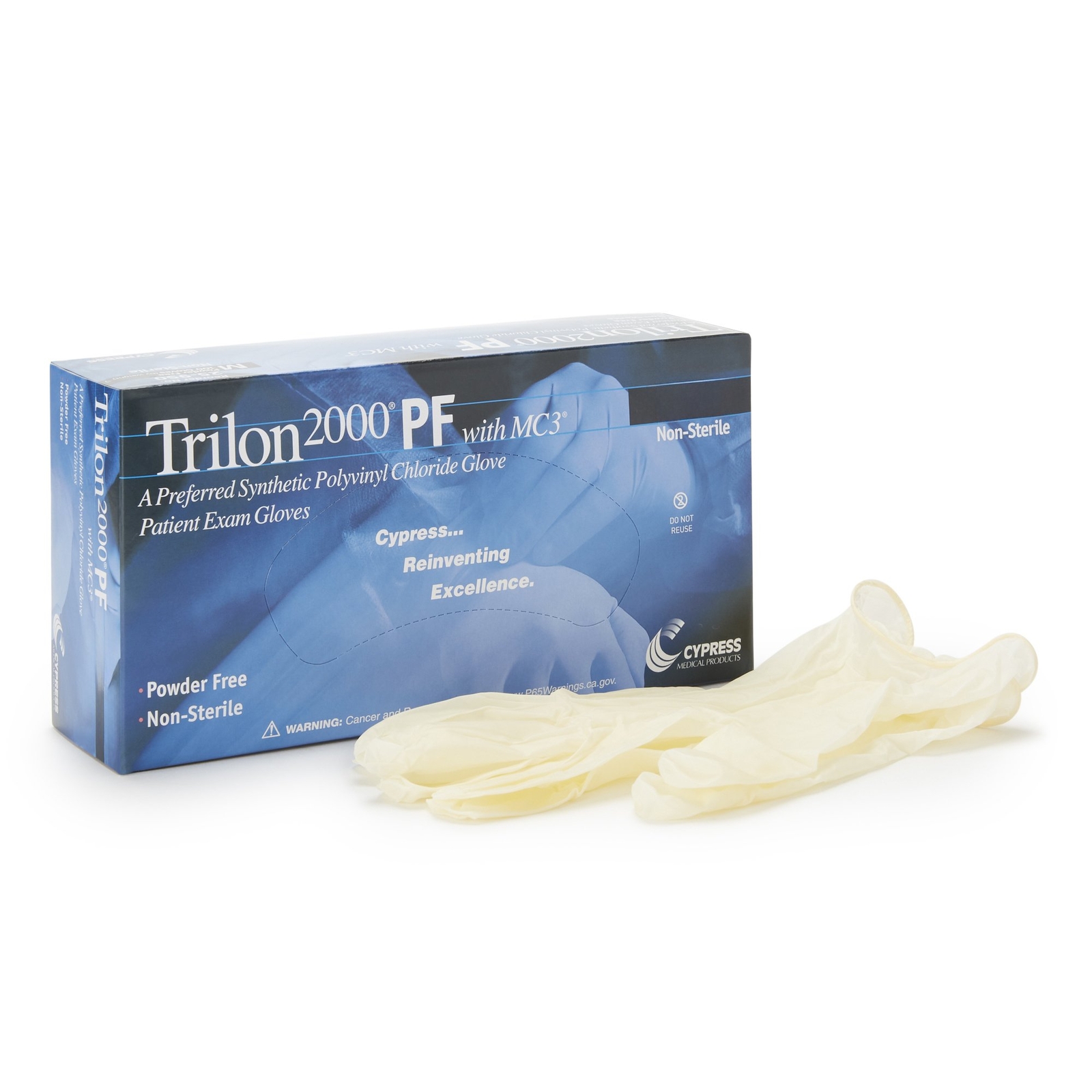 Trilon 2000 PF with MC3 Stretch Vinyl Exam Glove – 100 per Box