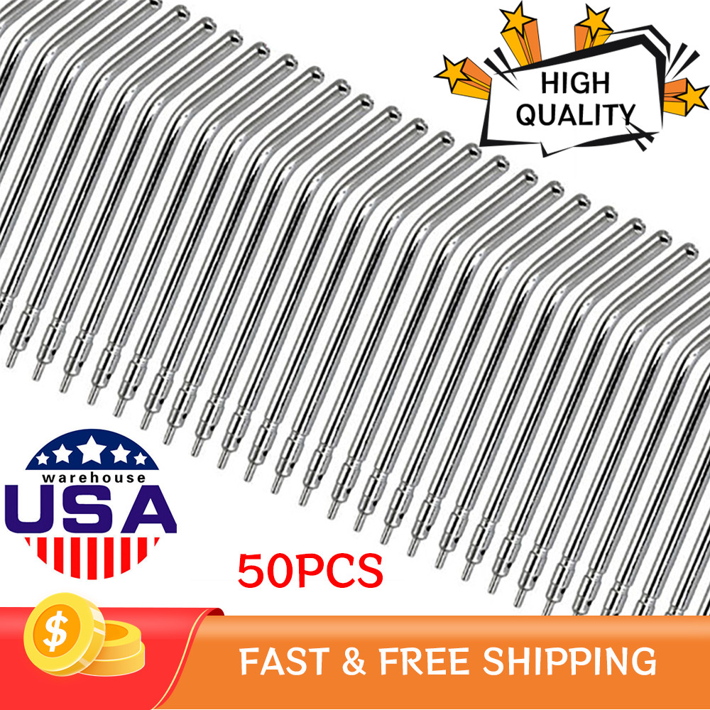 50 pcs Air Water Spray Triple Syringe Nozzles Tips Tubes New Dental