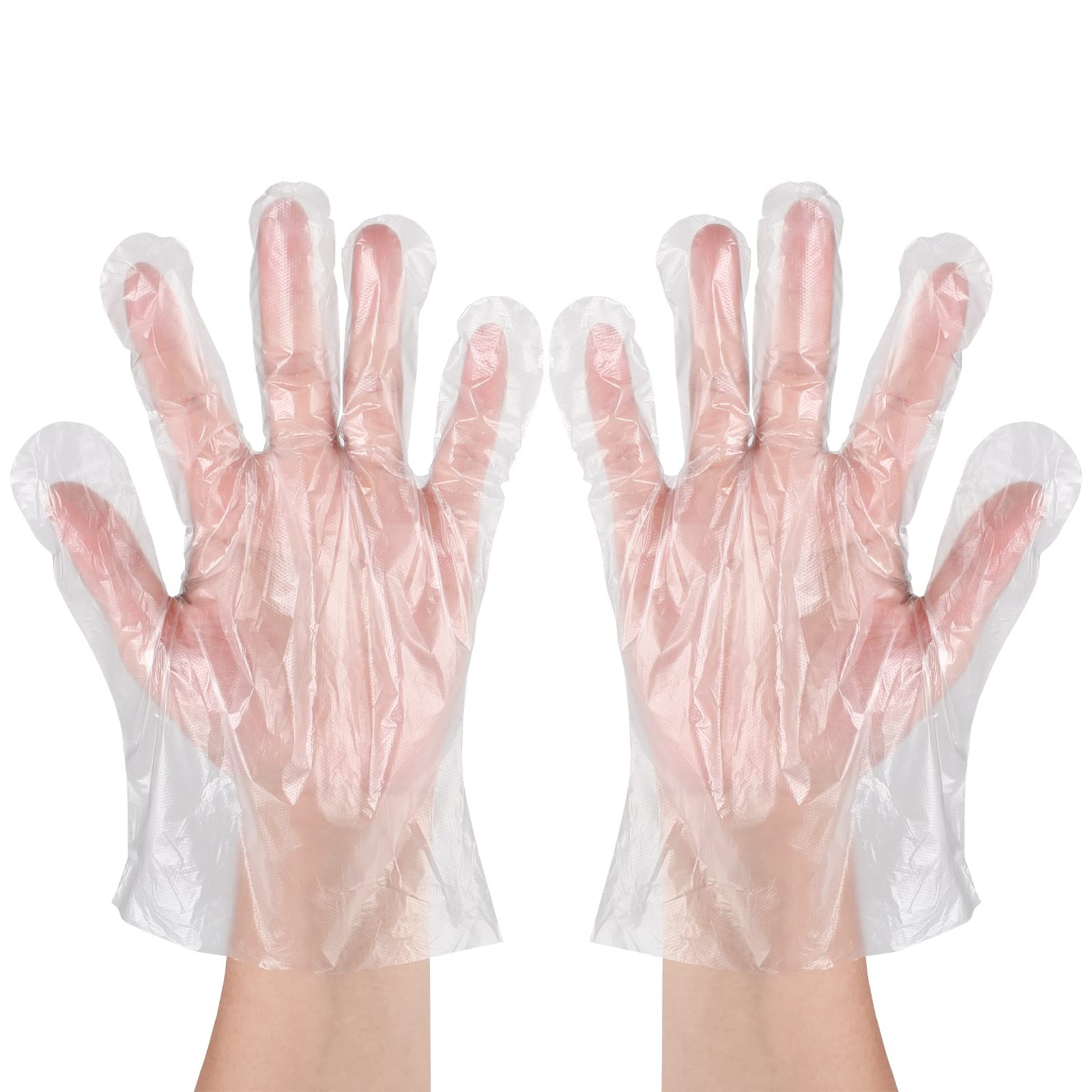 500 Count Disposable Plastic Food Prep Gloves for Food Handling House Cleaning