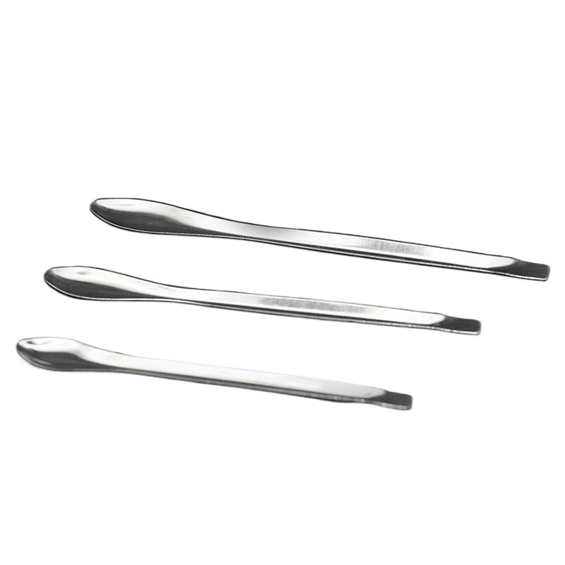3Pcs Stainless Steel Single End Lab Spoons Large Medium Small Measuring Set