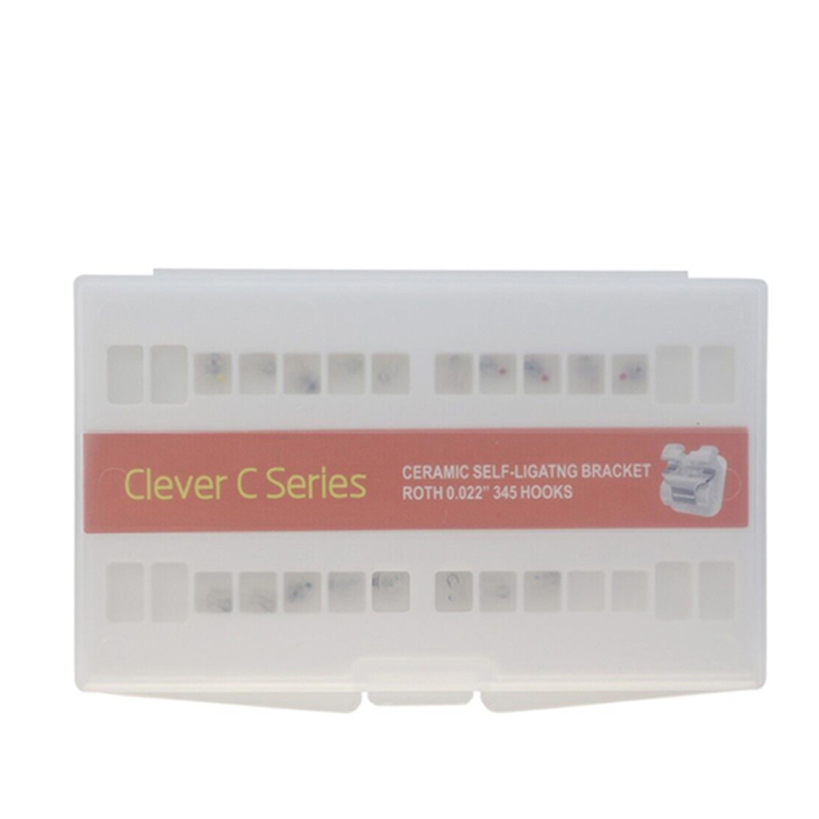 Clever C Orthodontic Ceramic Brackets Dental Self Ligating Roth 022 345 AO GAC