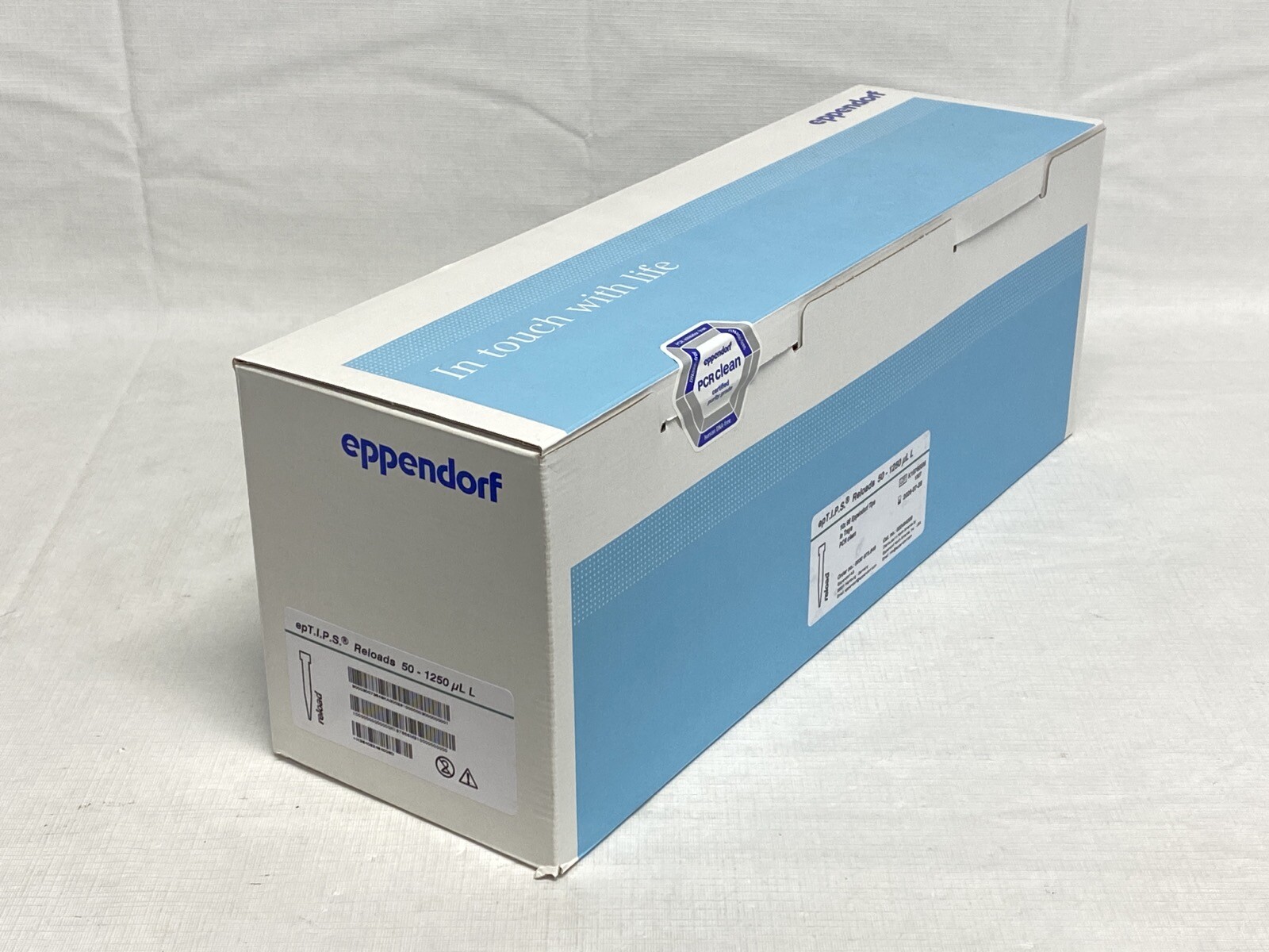 (960/Pk) EPPENDORF 1250uL epT.I.P.S. Reloads Pipette Tips 10×96 Trays 022494006