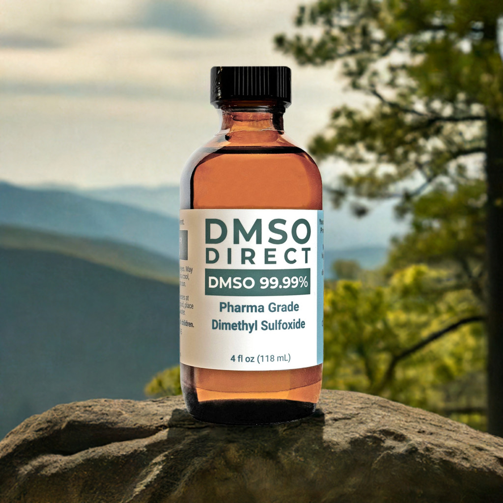 DMSO Liquid 99.99% Pharmaceutical Grade Dimethyl Sulfoxide – 4 oz Glass (2-Pack)