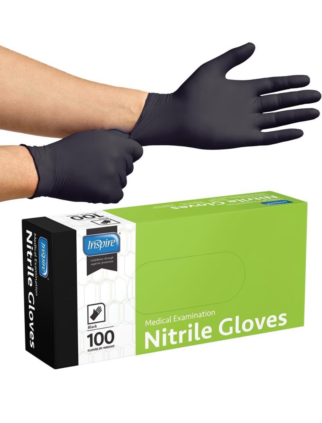 Black Nitrile Disposable Gloves | 4.5 Nitrile Medical Exam Cooking 900 Pcs