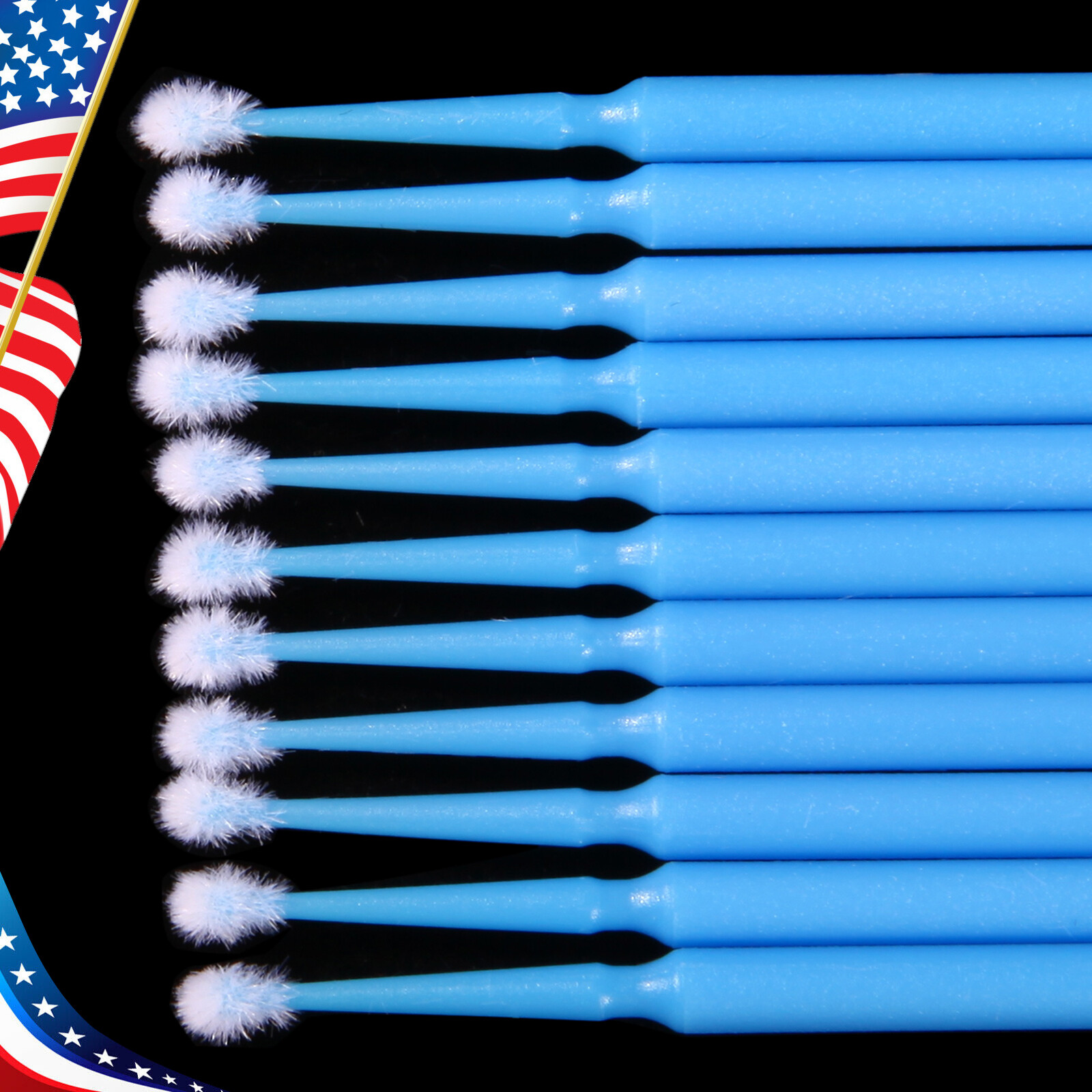 Dental Micro Brush Disposable Materials Tooth Applicators Regular Blue 2.5mm sl