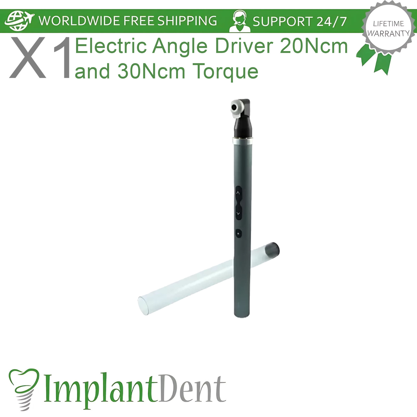 1x Electric Angle Driver For Dental 1.25mm Prosthetic Installation Tool 20-30Ncm