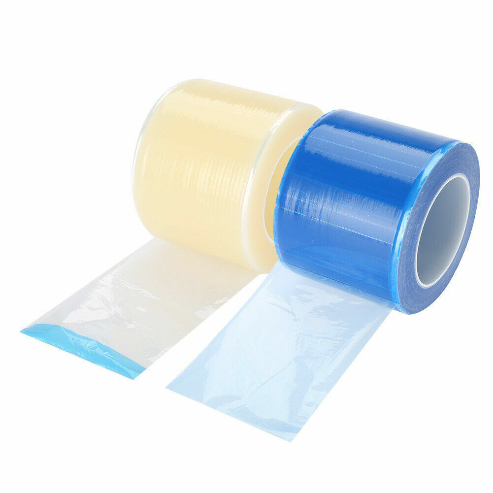 Dental Lab Barrier Plastic Sheets Blue/Clear/Pink Protecting Film Non-Stick Edge