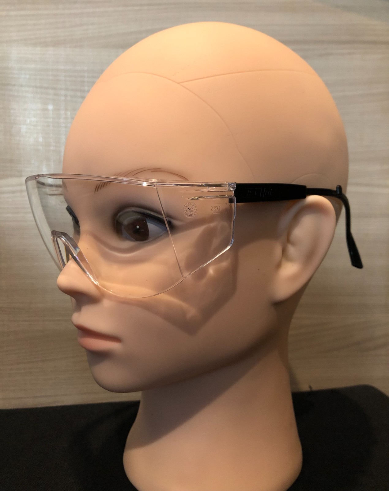 Crosstex Protective Eyewear Glasses Goggles with Face Mask Hooks Adjustable Arms