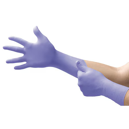Ansell Sec-375-Xs Sec-375, Disposable Gloves, 3.00 To 3.99 Mil Palm, Nitrile,