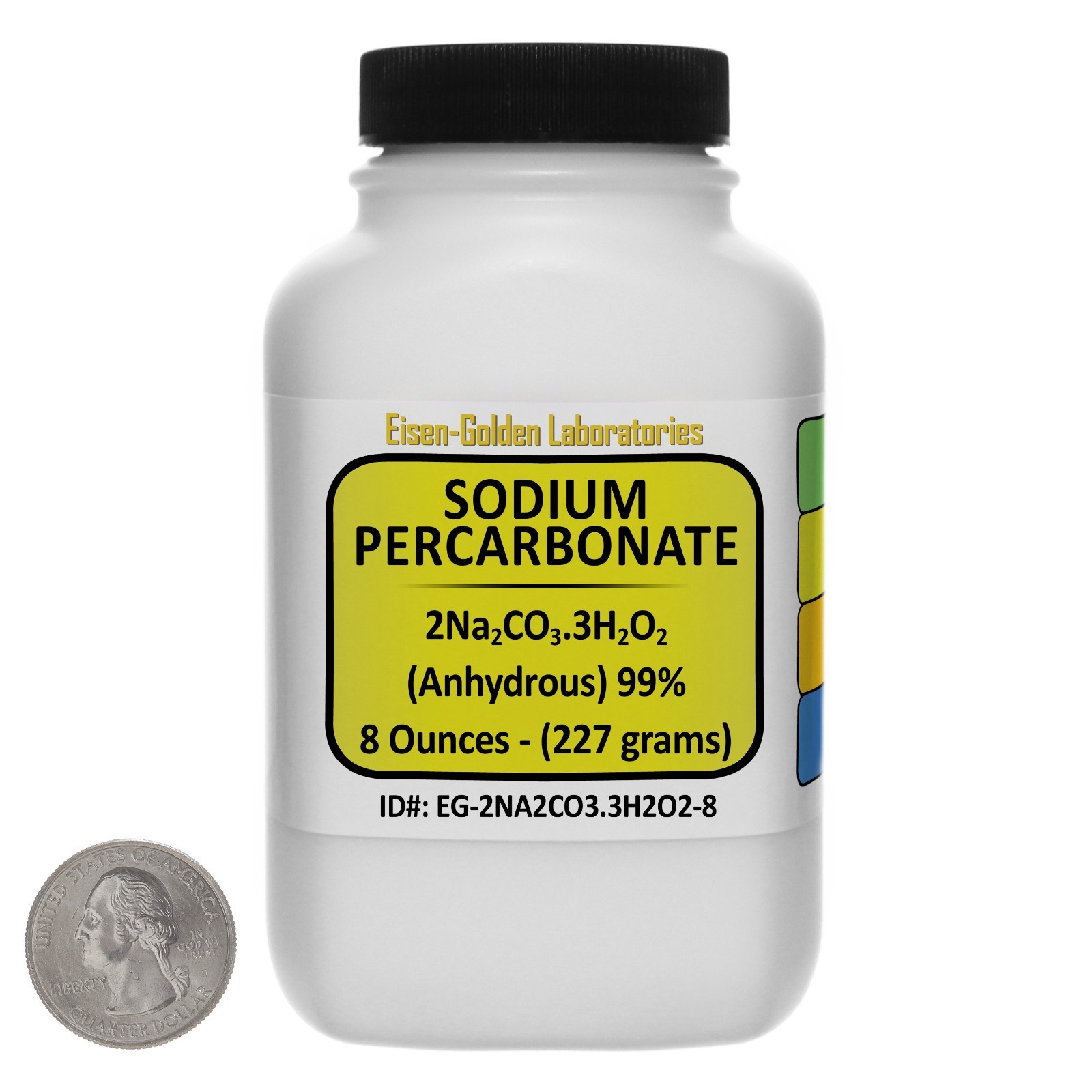 Sodium Percarbonate [2Na2CO3.3H2O2] 99% ACS Grade Prills 8 Oz in a Bottle USA