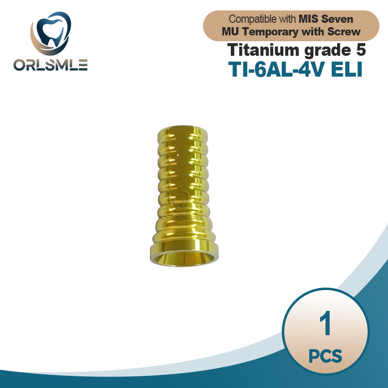 MU Temporary Ti Cylinder non engaging conical abutment compatible with MIS Seven
