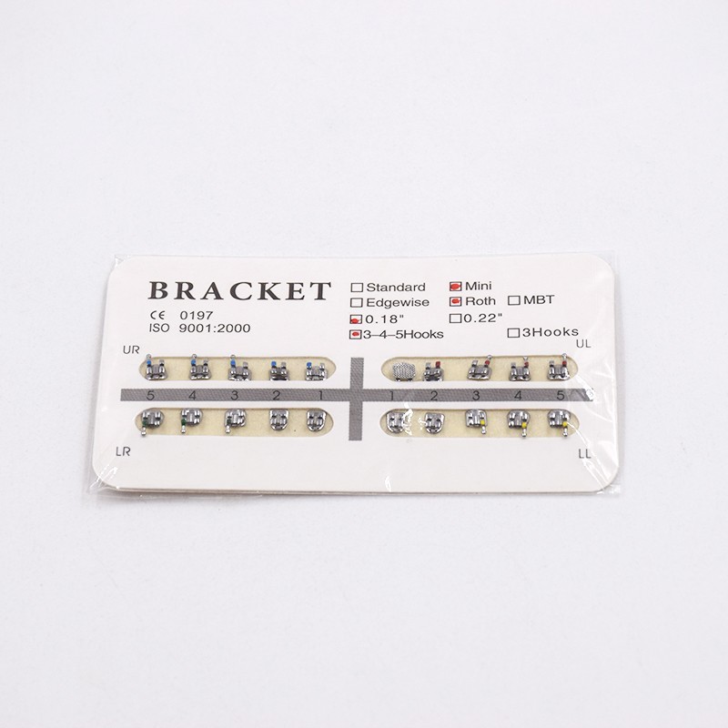 1-100Pack Dental Orthodontic Brackets Braces Roth/MBT/Edgewise 25 Size to Choice
