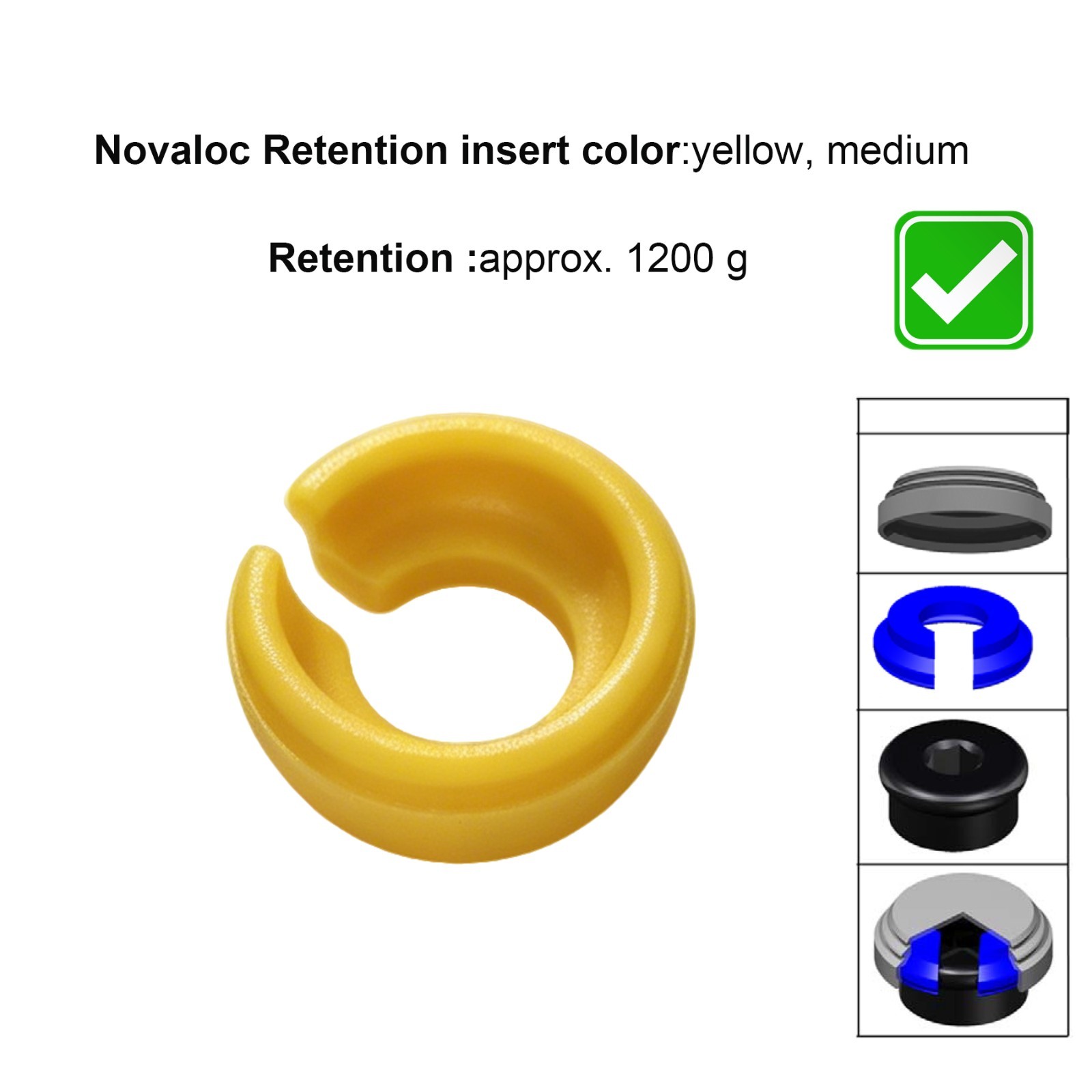 Locator Retention Caps Core Tool & Novaloc Inserts Tool Kit Dental Overdenture