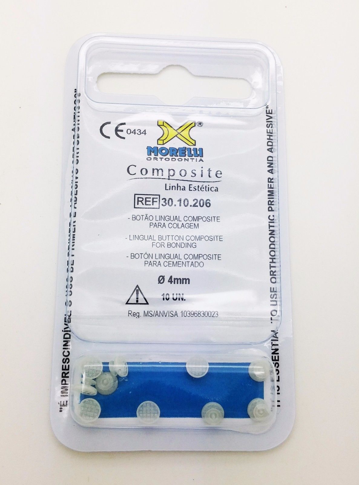 Transparent Orthodontic Composite Lingual Anchor Buttons Aesthetic Threatment