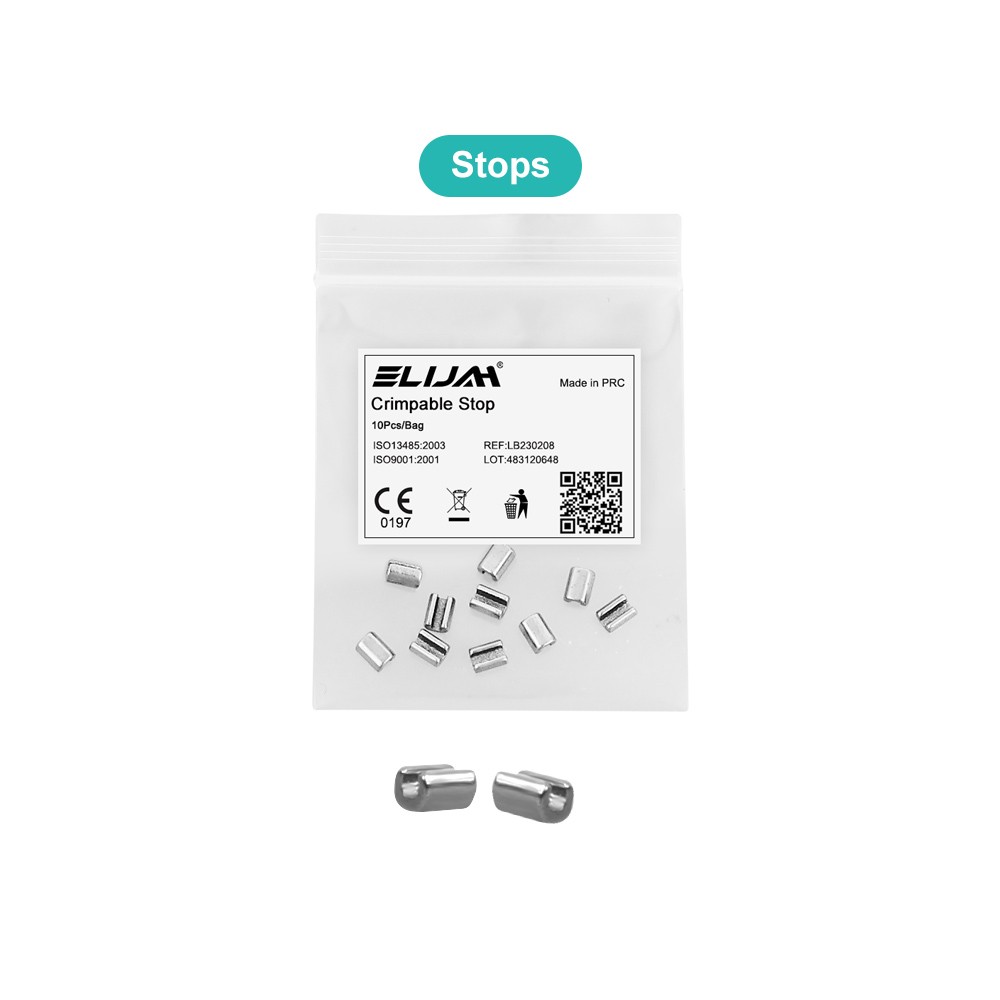 Dental Orthodontic Stainless Steel Crimpable Hooks Stop Short Long Type Wire New