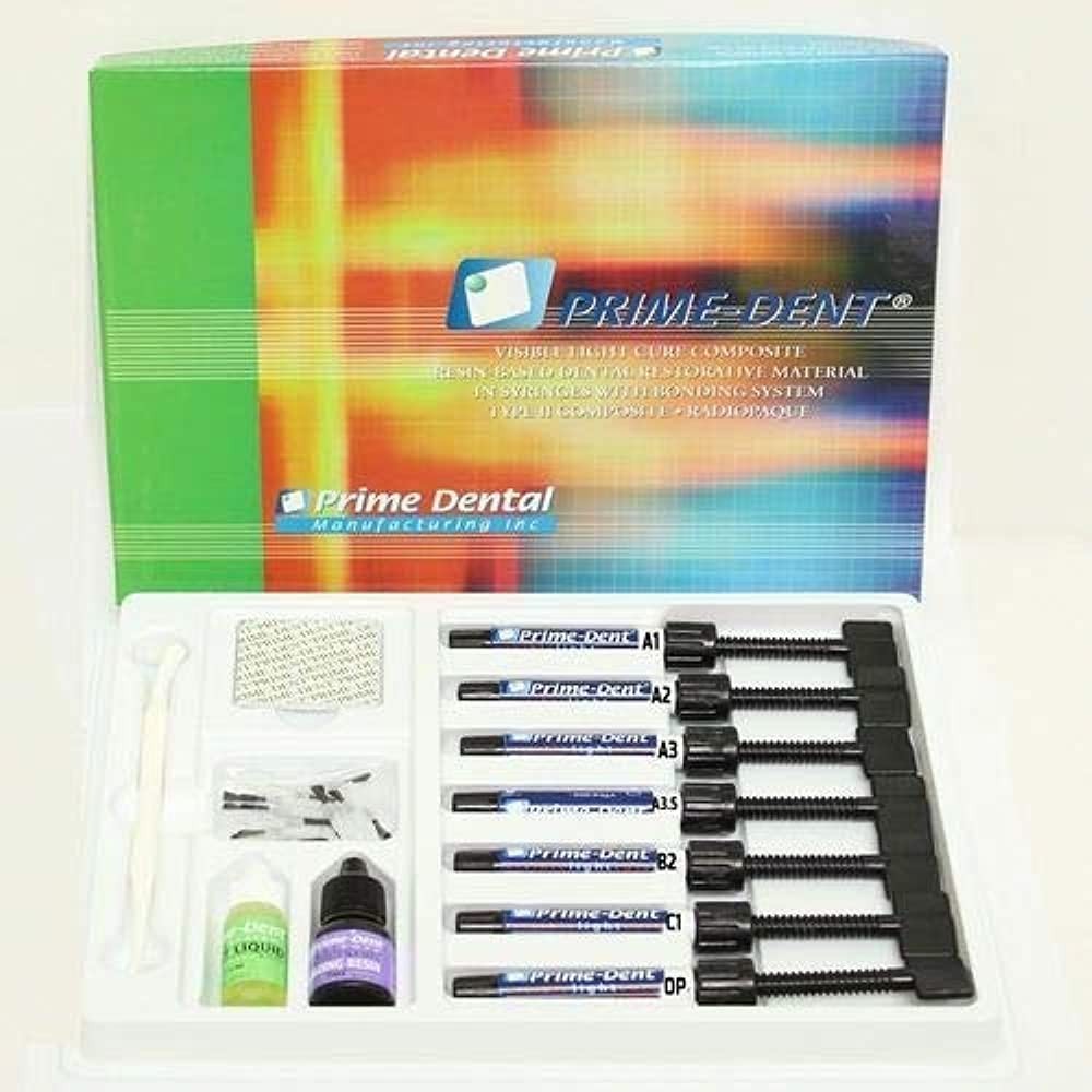 PrimeDent Dental Hybrid Composite VLC Resin Based Restorative 7 Syr Kit Freeship