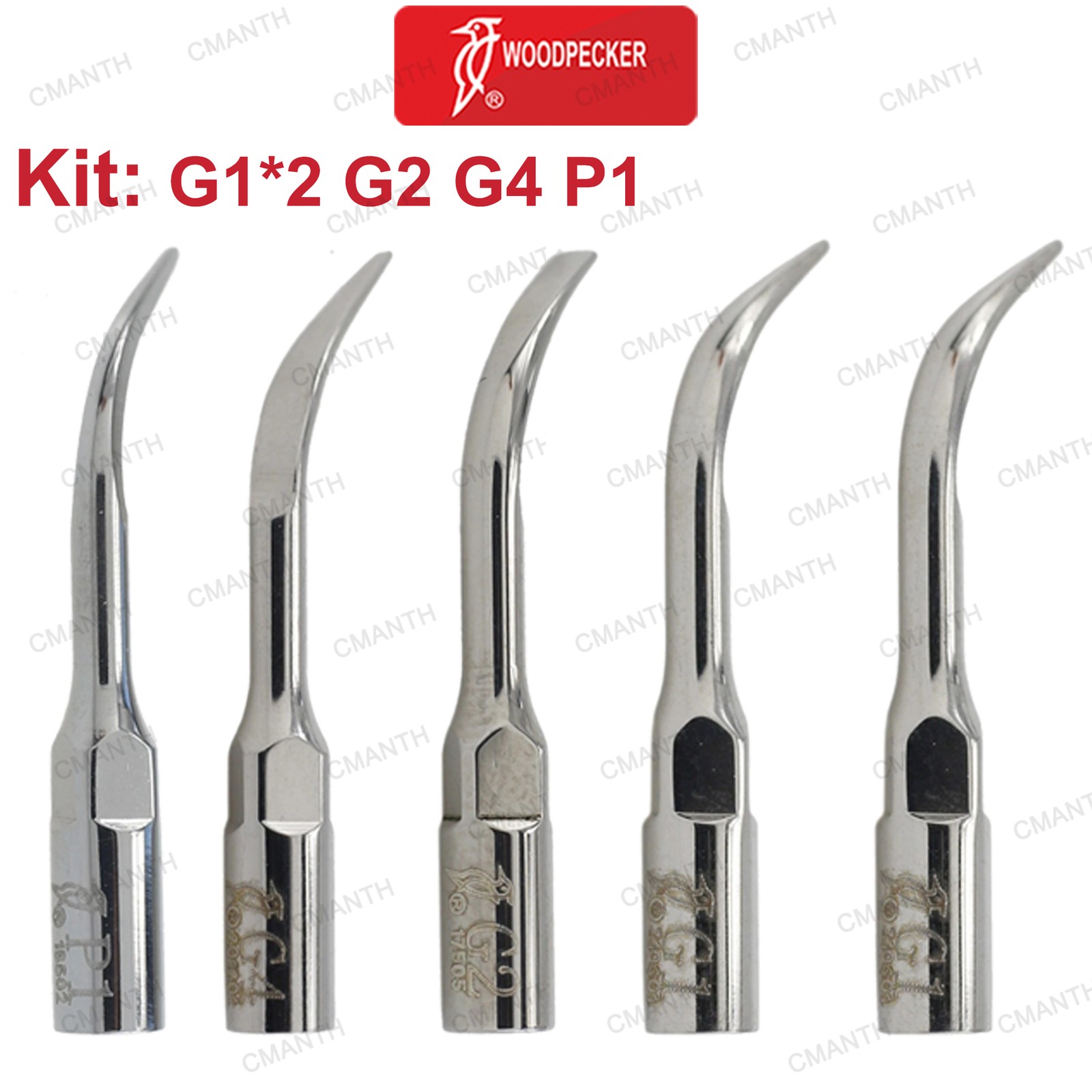 Woodpecker DTE Ultrasonic Scaler Handpiece Dental Piezo Tips Fit EMS NSK SATELEC