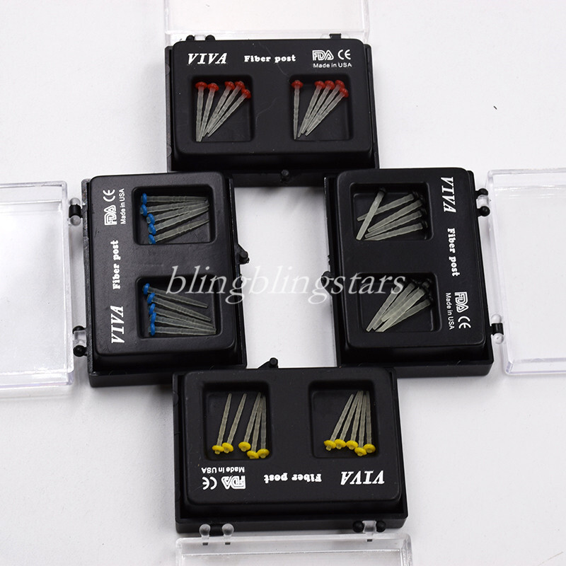 100*Dental Fiber Post Glass Quartz Teeth Restorative 1.0 1.2 1.4 1.6 1.8mm Posts