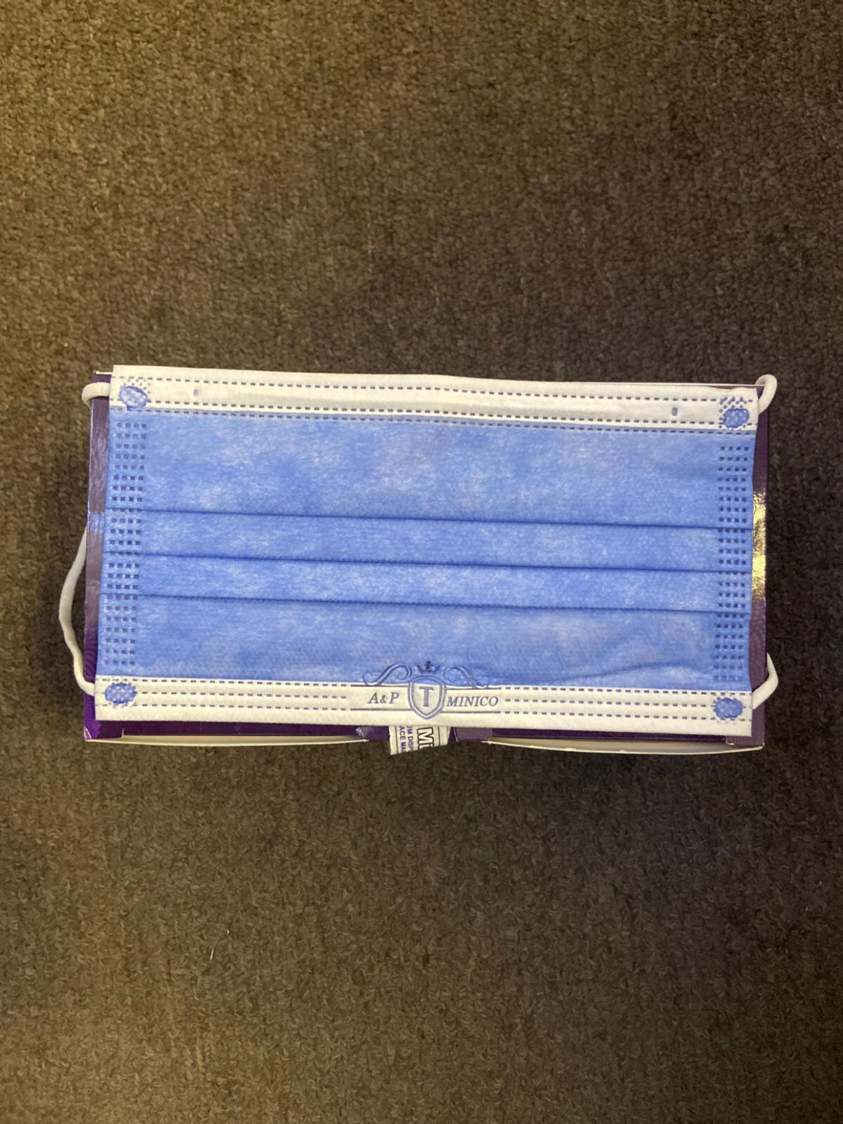 1000pcs Blue A&P Minico Disposable Face Masks 4 Layer Protection Level 3 Bulk