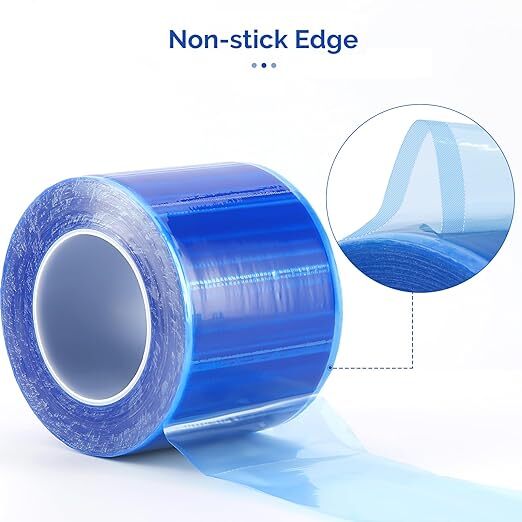 JMU Dental Tattoo Adhesive Roll Medical Barrier Film Tape 1200 Sheets 4″ x 6″