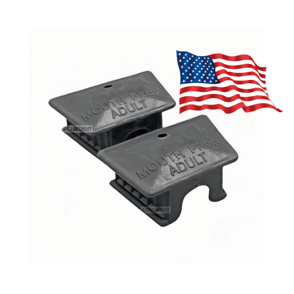 5Pcs Dental Black Mouth Prop Bite Block Adult-Large Latex Free Strong Vision USA