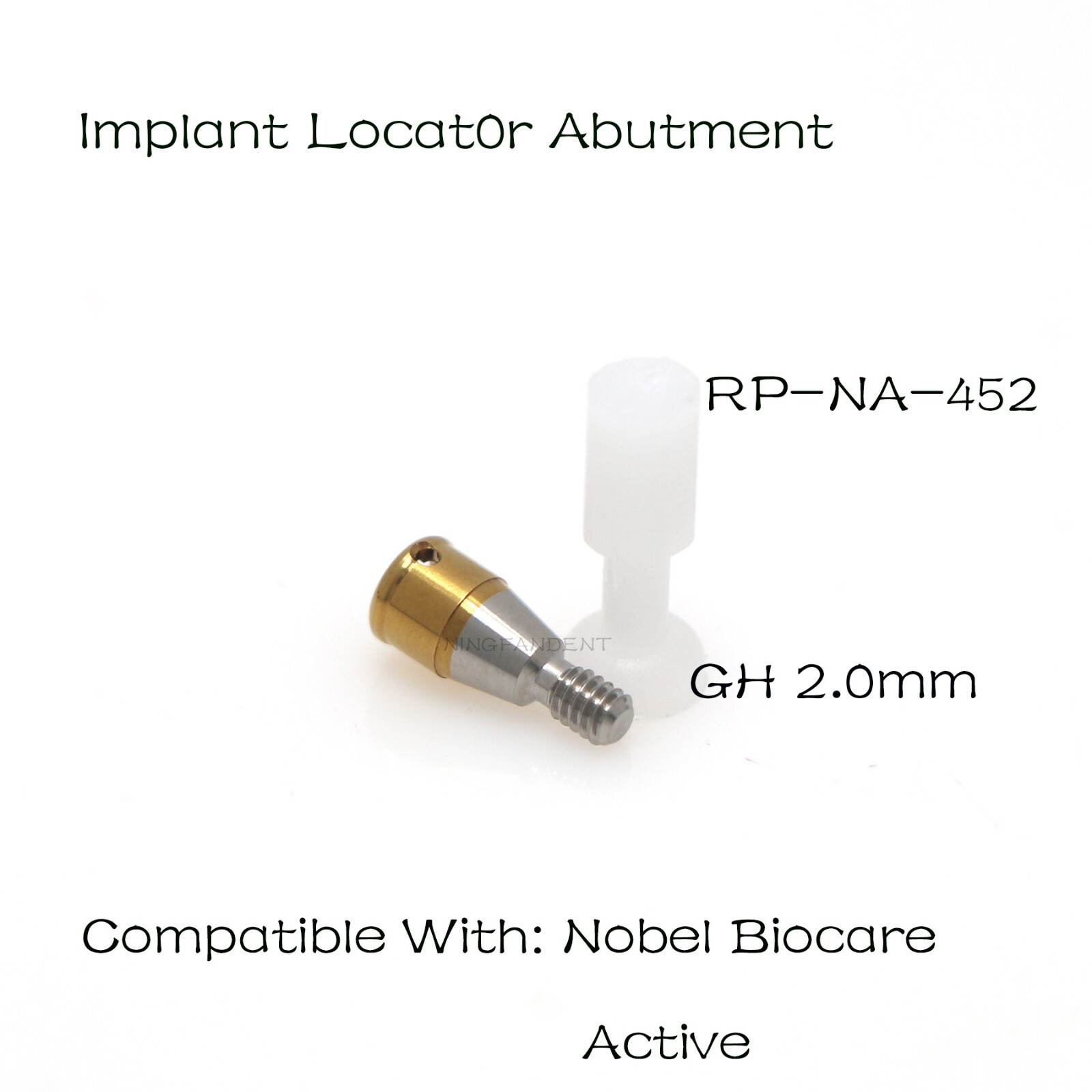 Nobel Biocare Active NP/RP Overdenture Locator Abutments Male Caps For 1-5mm GH
