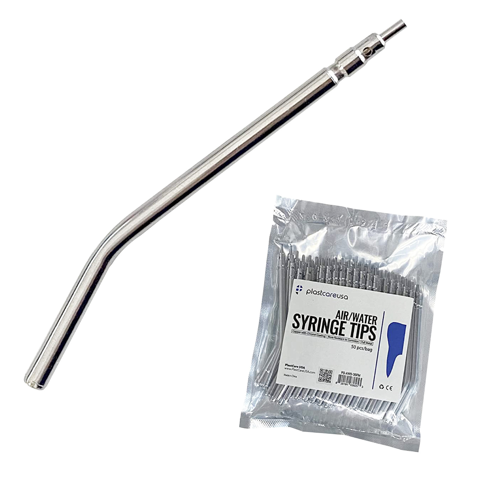 Metal Dental Air Water Syringe 3 Way Autoclavable Nozzles (Bag of 20) Reusable