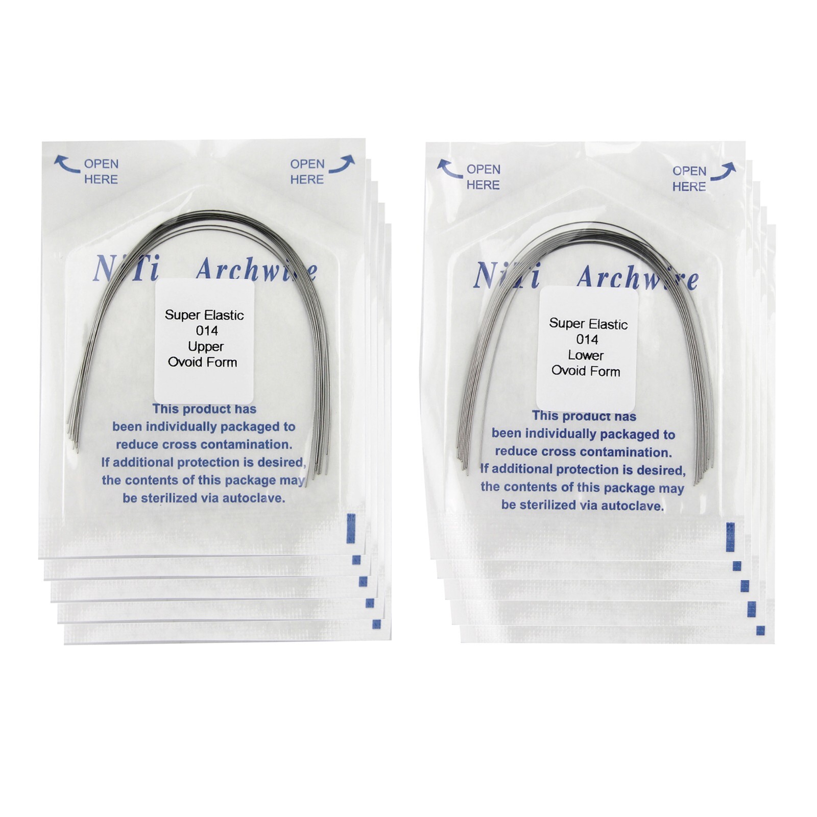 Orthodontic Arch Wire Niti Round Rectangular Ovoid Natural arcos de ortodoncia