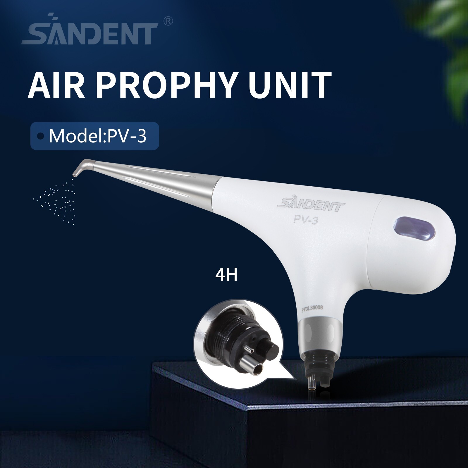 Dental Air Polisher Teeth Polishing Prophy Handpiece Hygiene Jet Flow 4 HOLE dr