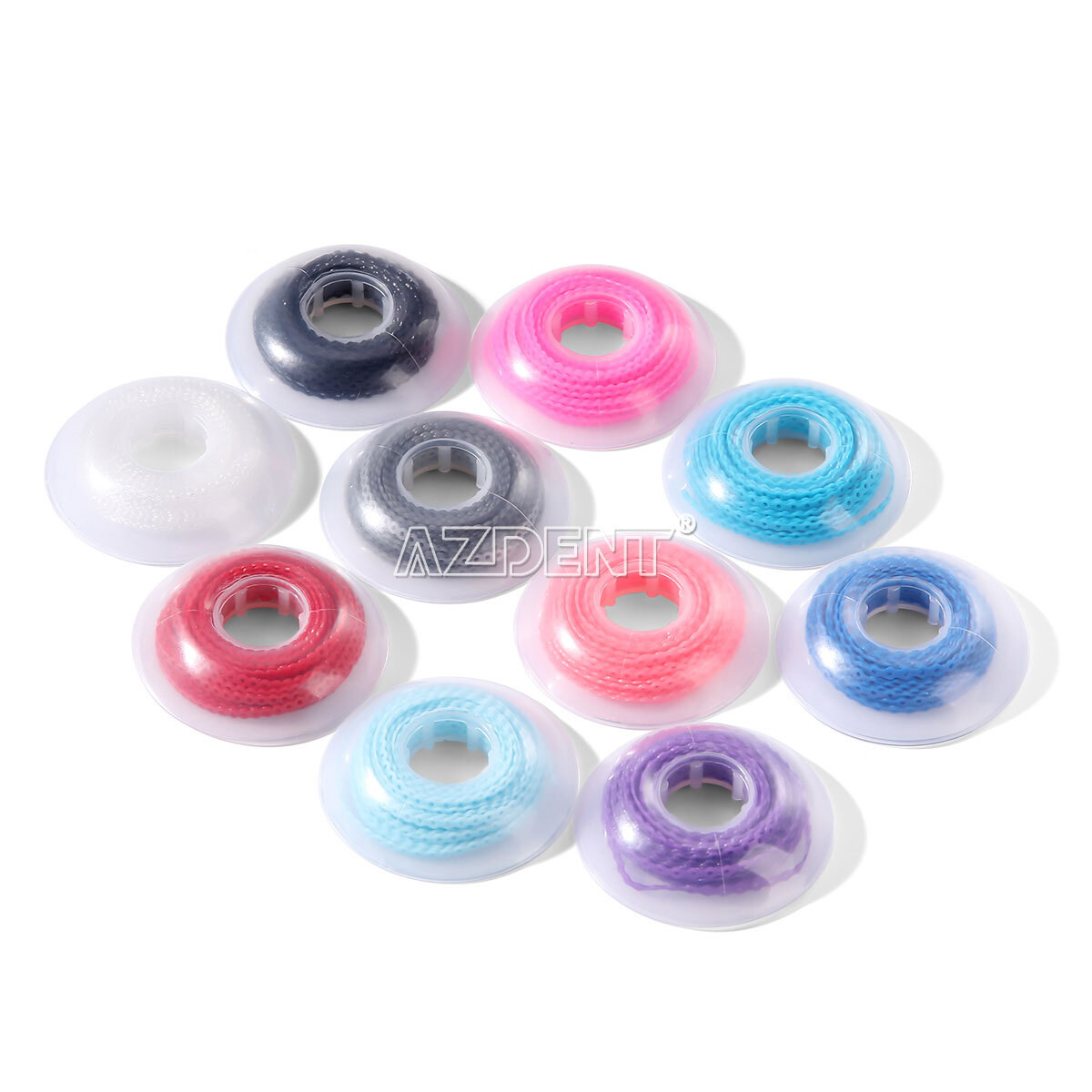 Dental Orthodontic Colored Elastic Power Chain 15ft Long/Short/Continuous AZDENT