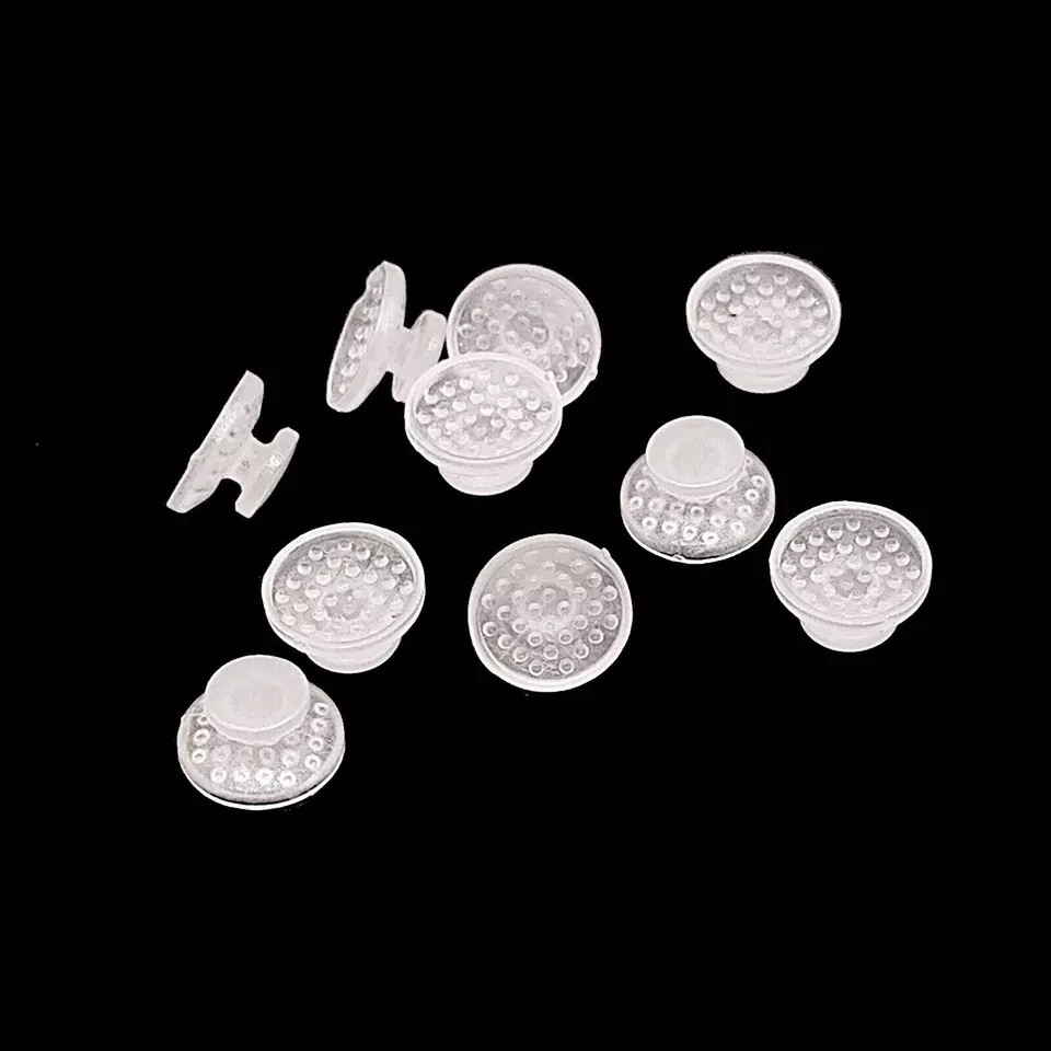 10Pcs/Pack Dental Clear Orthodontic Ceramic Lingual Button Bondable Round Base