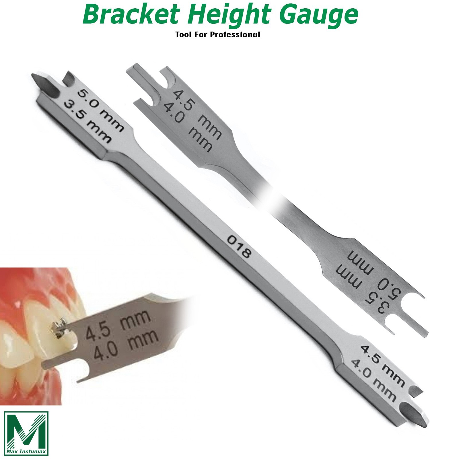 Orthodontic Bracket Positioning Height Gauge Positive Brackets Positioner Dental