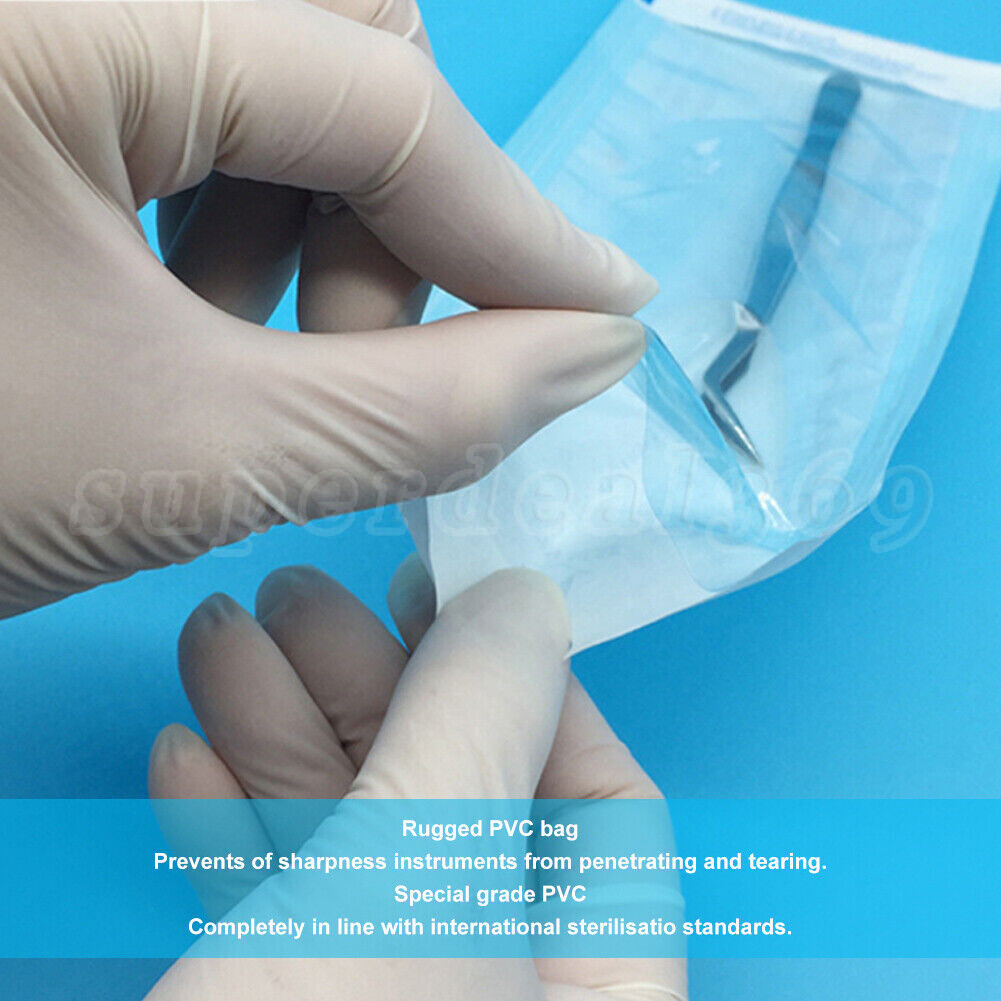 200-2000 Self-ing Sterilization Pouch Pouches Size 3.5″X10″ (1-10 Box) DL