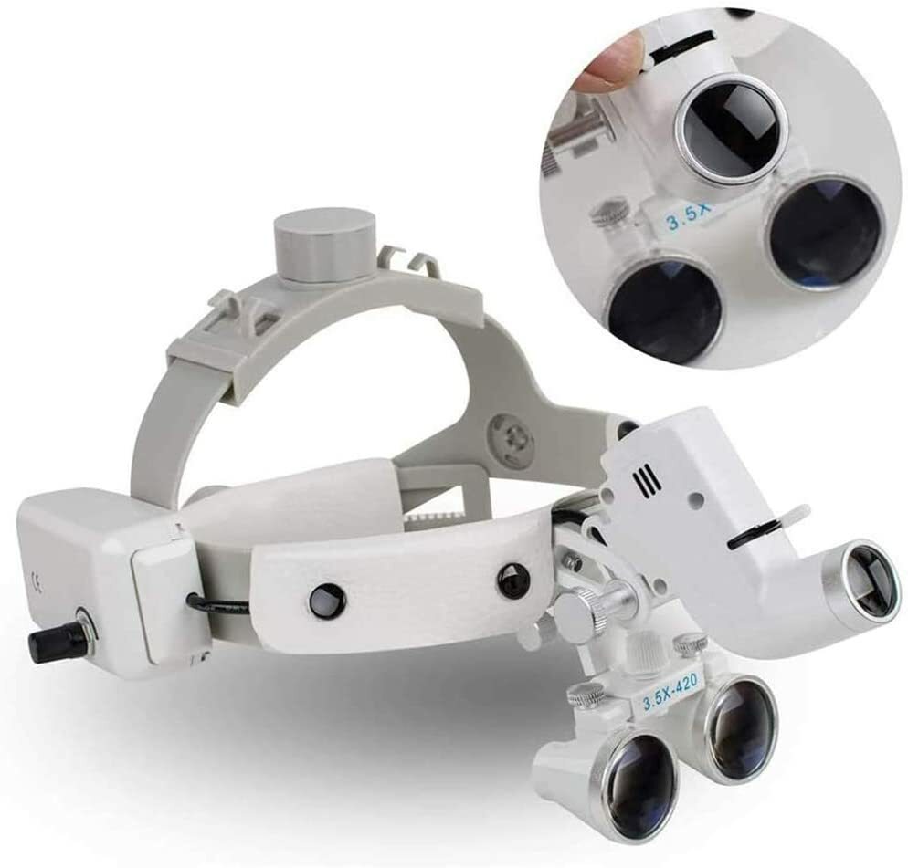 Dental Loupes Surgical Medical Binocular Optical Glass 2.5X450mm CV-289