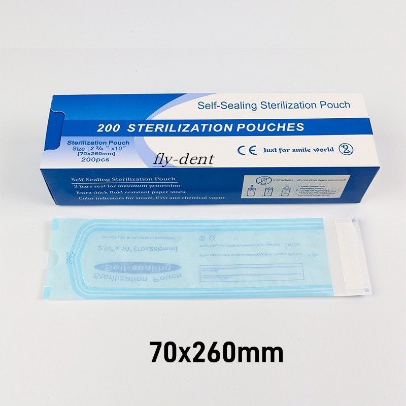 Self Sealing Sterilization Pouches Pouch Disposable Autoclave Dental Sterile Bag