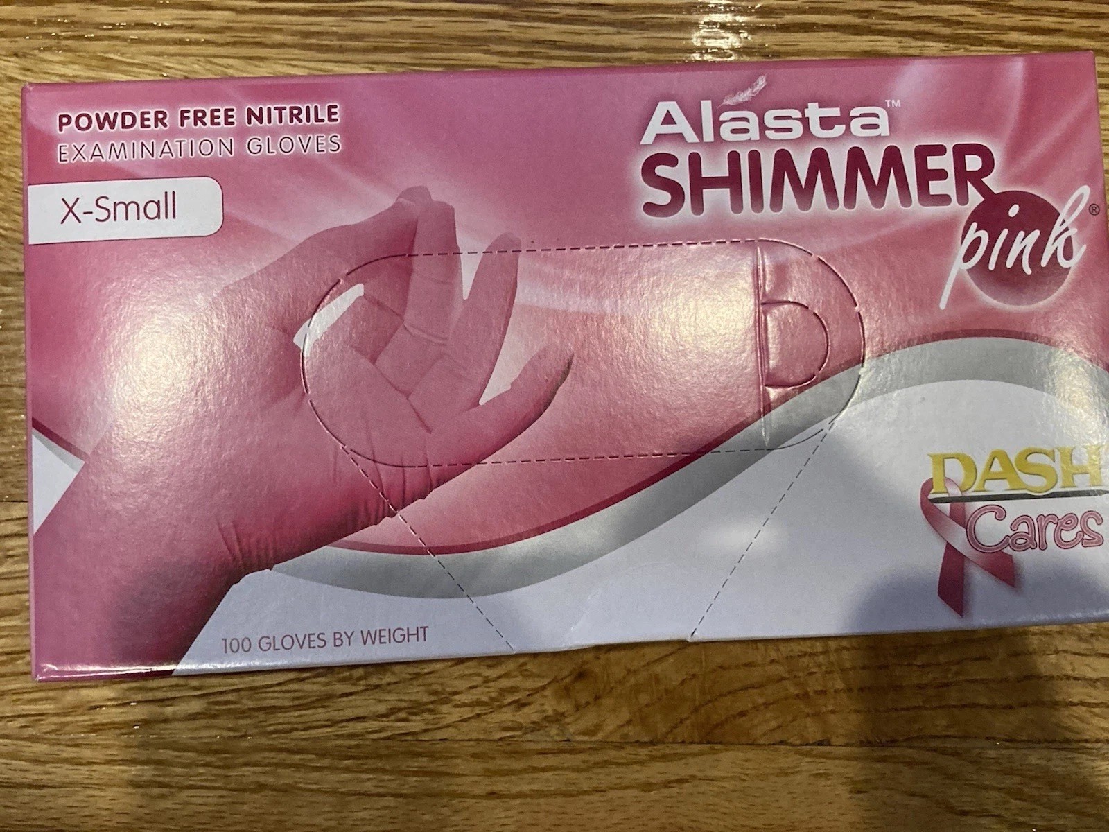 Quick Sale (QTY 300)Dash PNK100XS Alasta Nitrile Exam Gloves PF Pink Extra Small