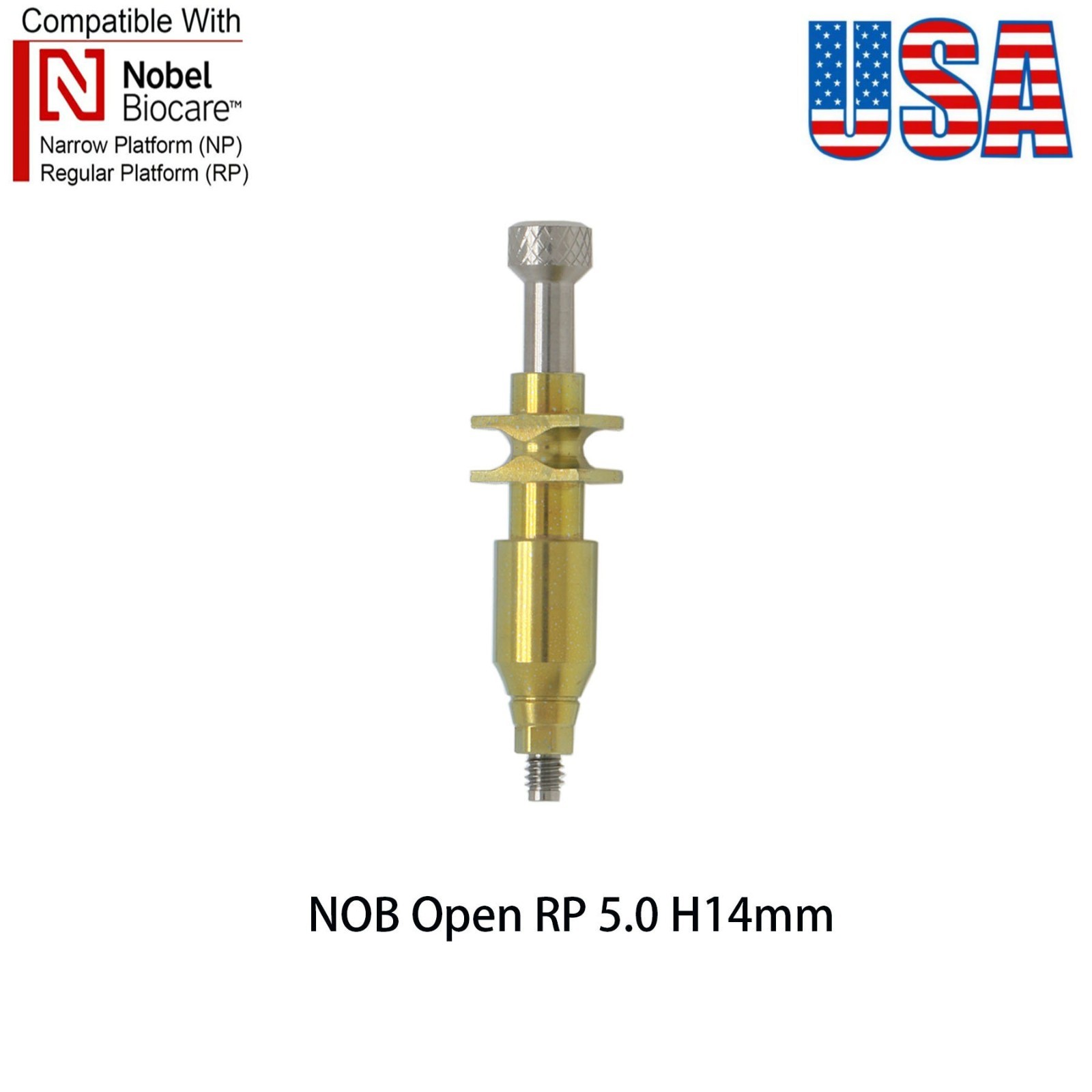US Dental Nobel Active NP/RP Impression Transfer Coping Open Close Tray Analog