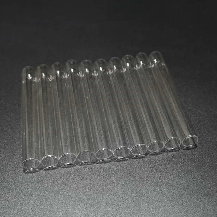 Test Tubes-High Temperature Glass Rounded 18 ml 15mm x 150mm-Pack of 10 Tubes