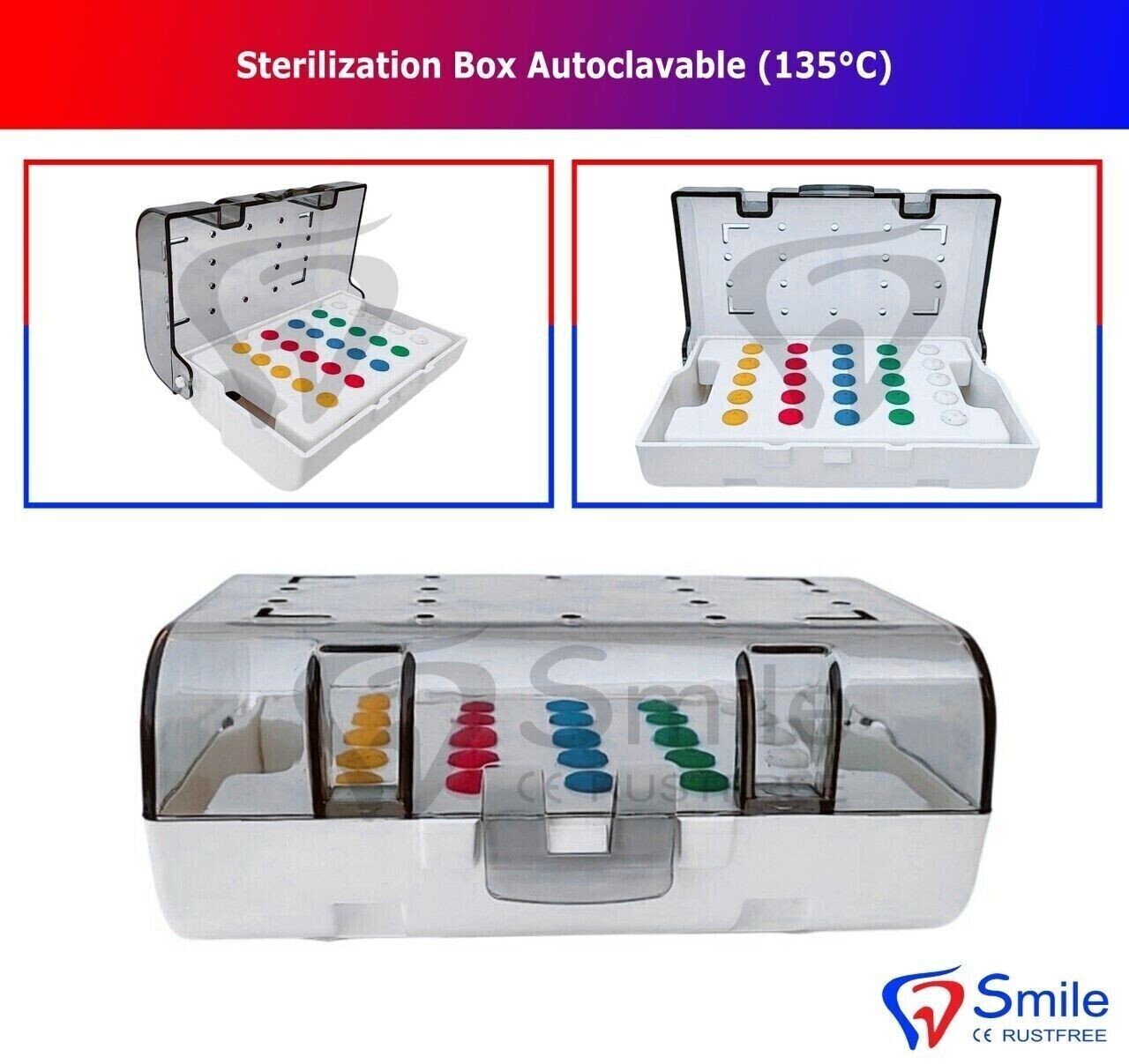 Sterilization Autoclave Box Holder -135°C For Dental Surgical Tools Instruments
