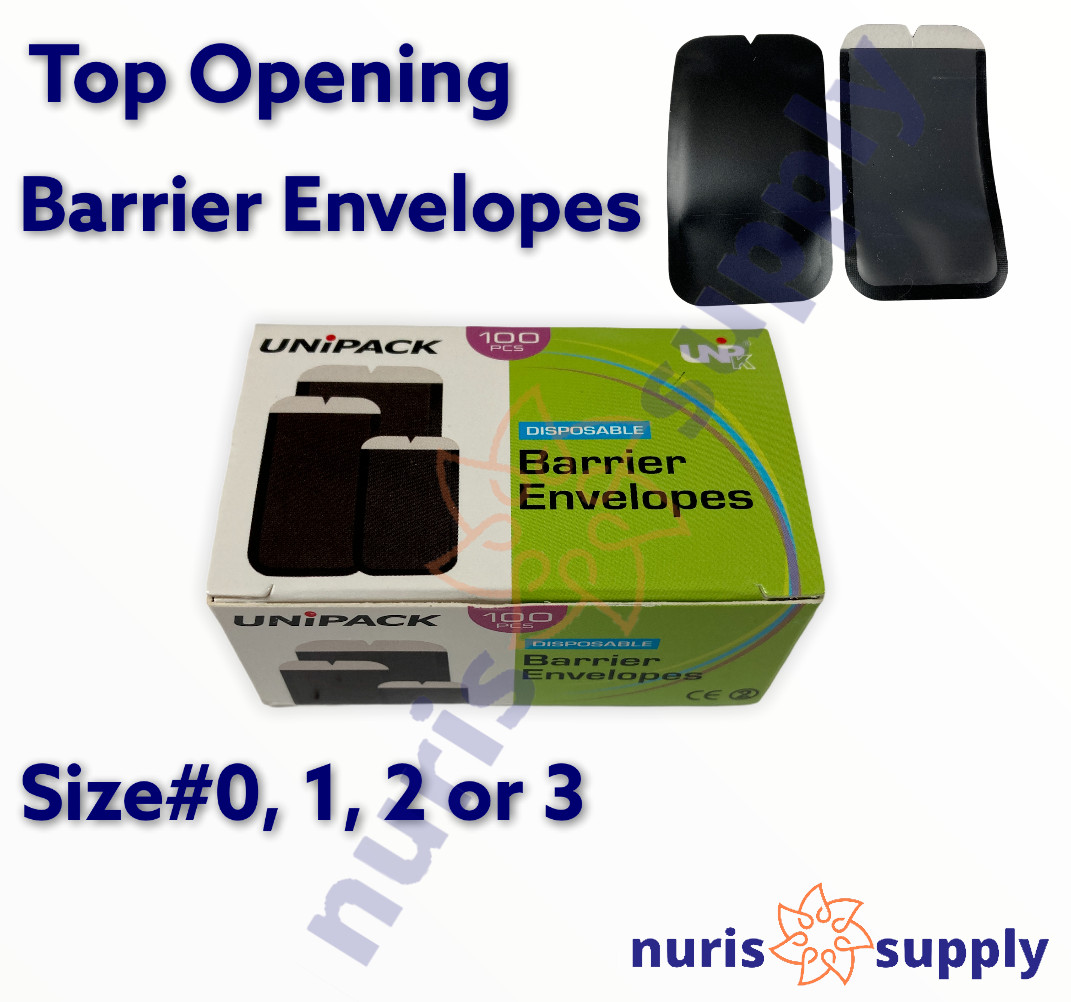 Phosphor Plate Barrier Envelopes Dental X-Ray Imaging Easy Load Size 0, 1, 2, 3