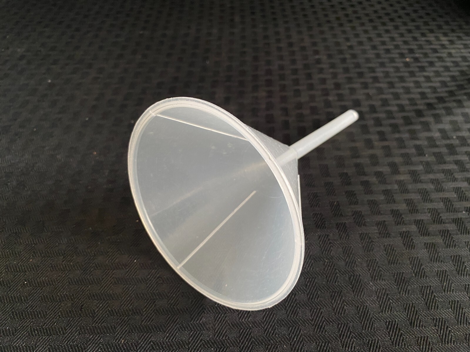 (6) Laboratory Polypropylene 100mm 60º Angle Clear Funnel with Standard Stem