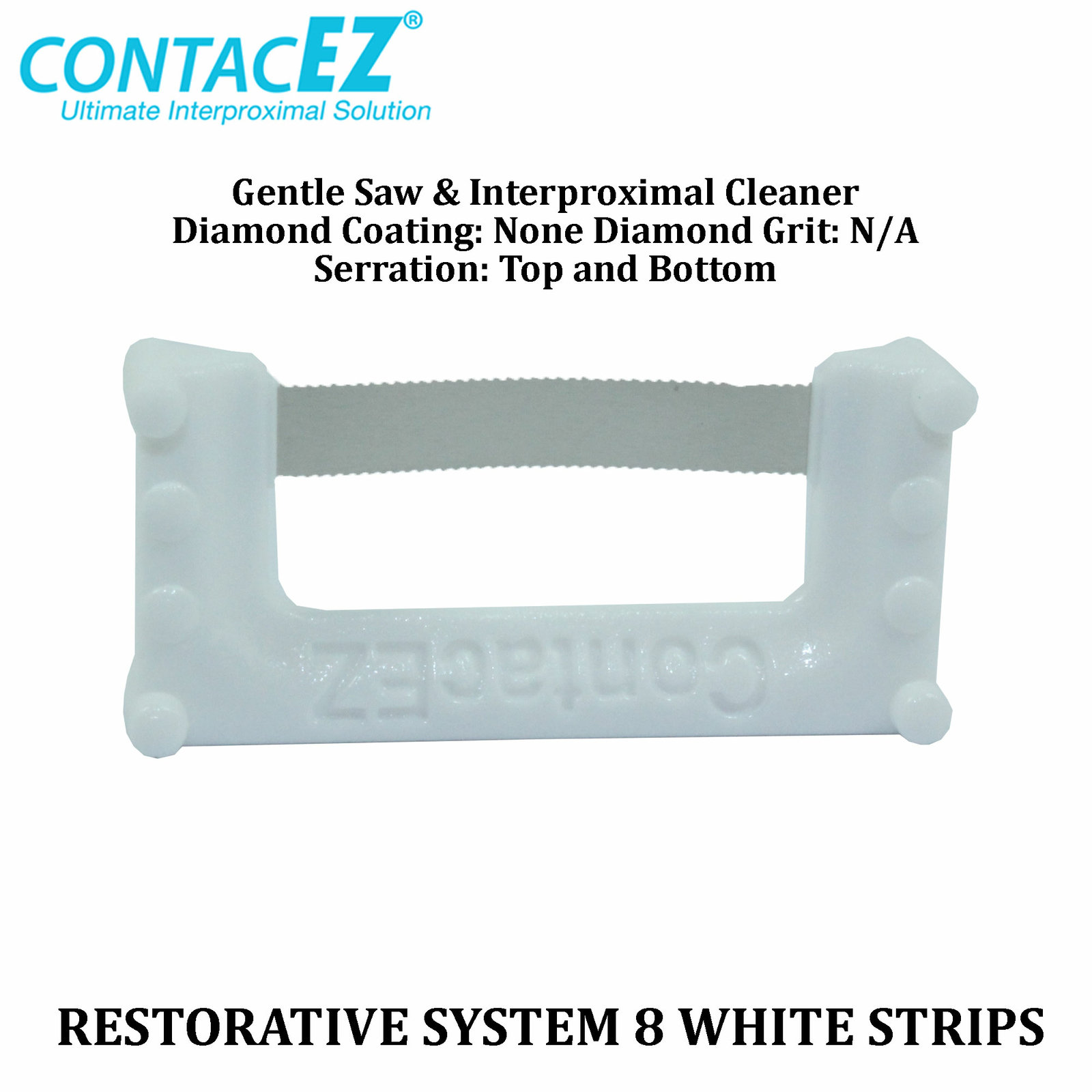 Dental ContacEZ Restorative Strip Crown Veneer Proximal Reduction 8pcs White