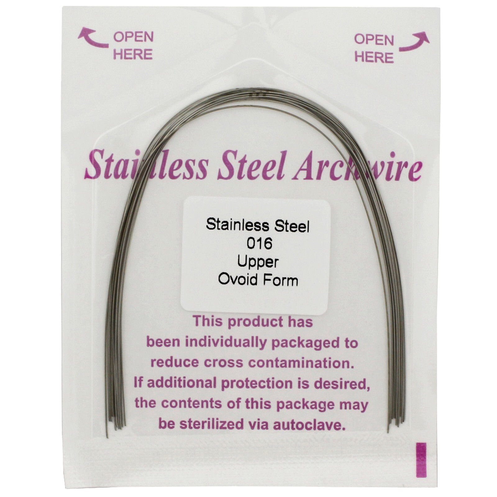 Orthodontic Arch Wire NiTi Stainless Steel Archwires Round Rectangular Natural