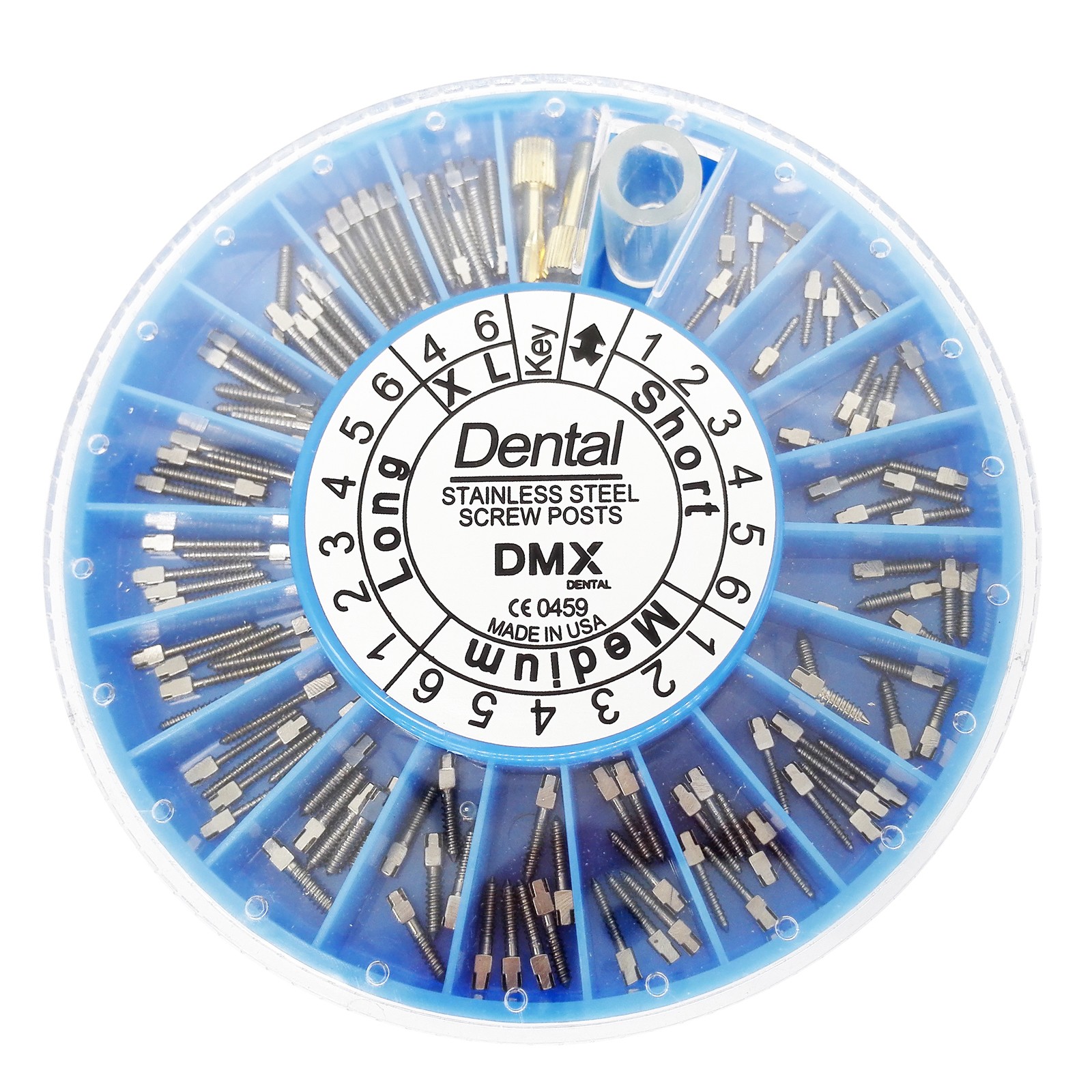 120pcs/kit Dental Screw Post Completed Kit Silver/Gold Plated Endo Conical Pins