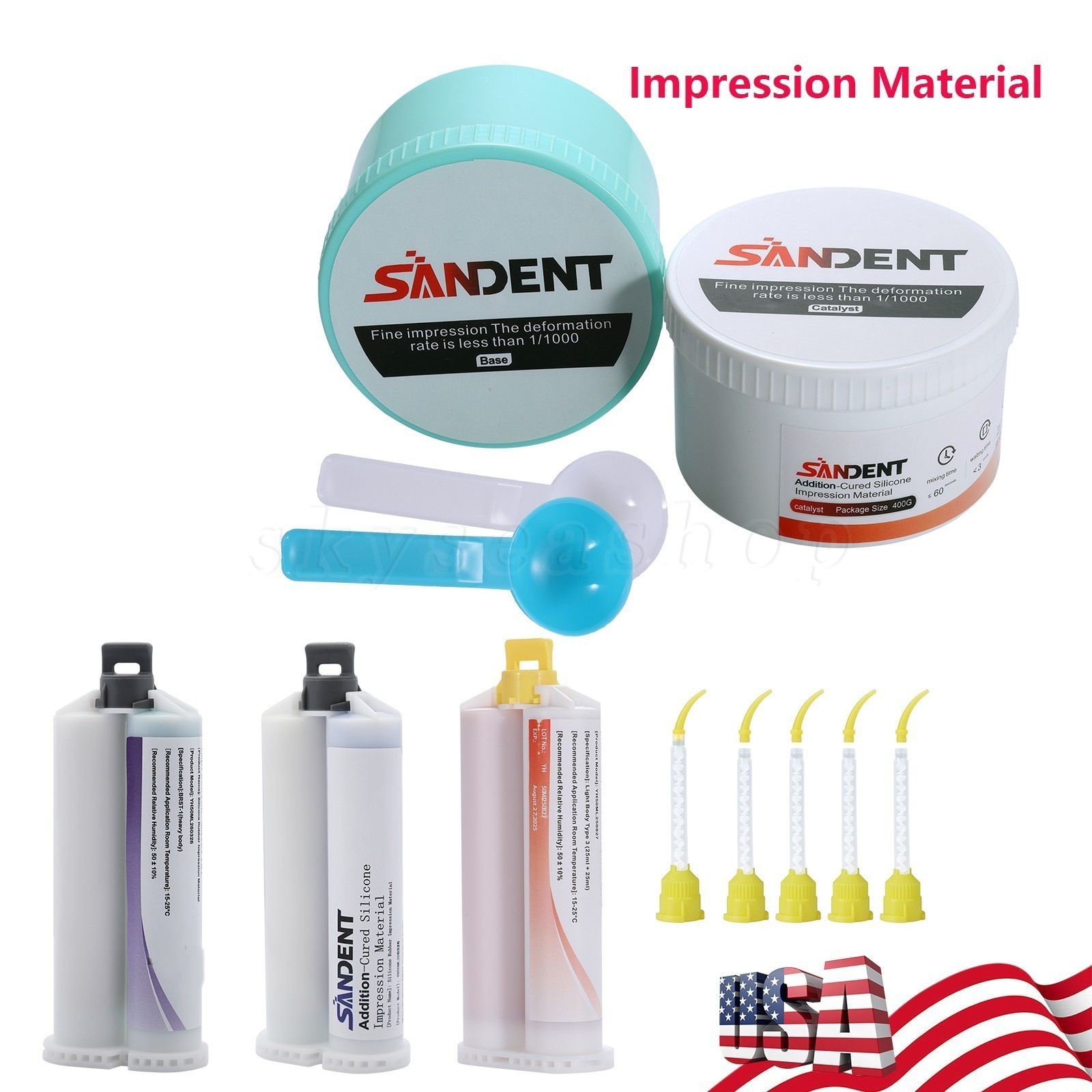 Dental Impression Material silicone Putty Normal Fast Set Heavy/Light Body