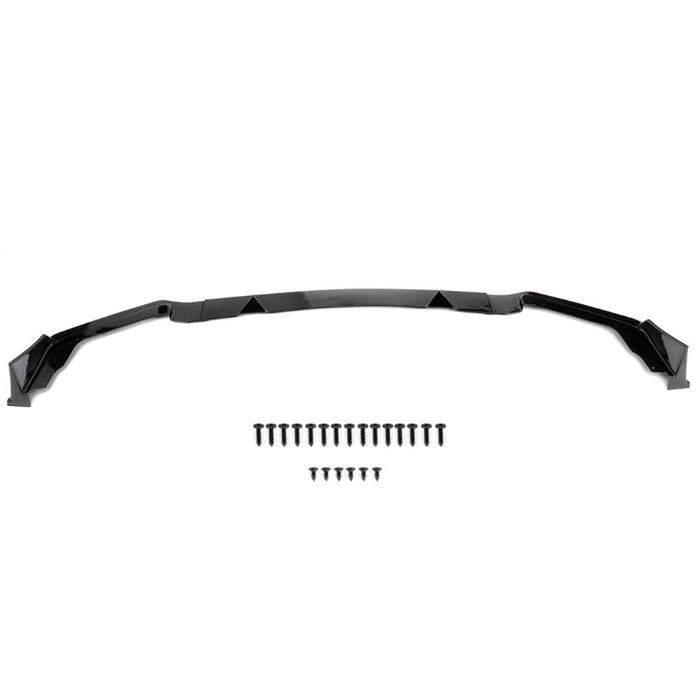 Front Lip Spoiler Fits 2014-2017 Infiniti Q50 Sport ABS Glossy Black Bumper Lip