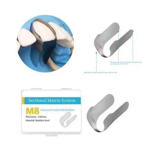 Dental Rubber Dam Anterior Matrix Bands Proximal Clear Matrices Clamps Bands
