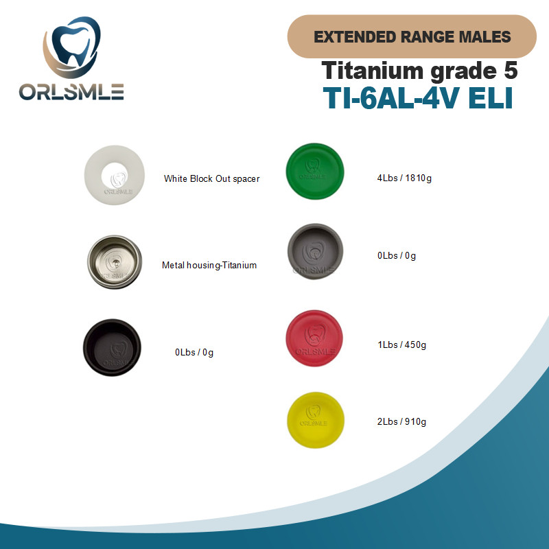 Locator Extended Range Male Up to 20° Angle Correction / 40° Between Two Implant